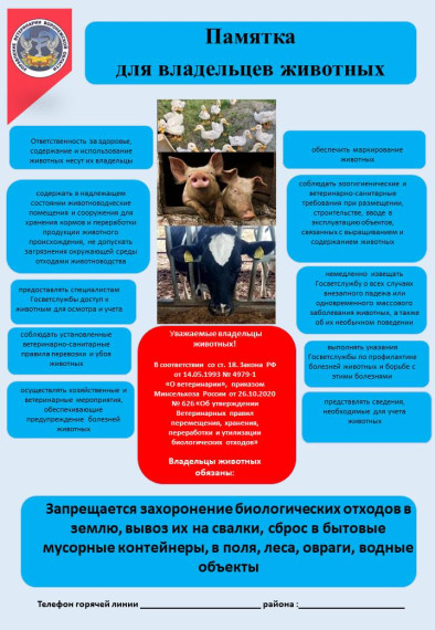 Памятка Владельцам животных. Памятка Владельцам животных.